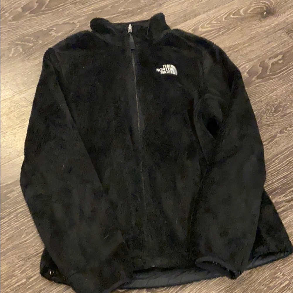 Black Furry North Face